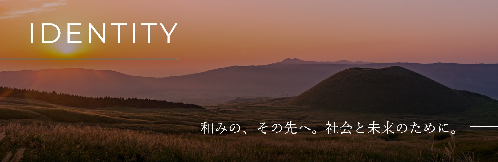 和みの、その先へ。社会と未来のために。